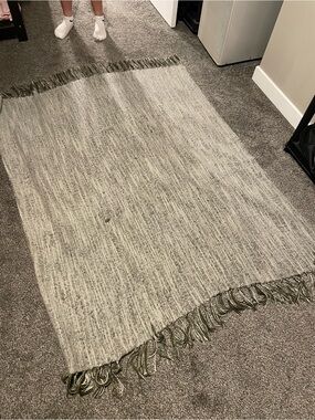 (Urban Barn) Textured Knit Throw in Grays & Browns